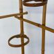 Vintage veb plant rattan plant stand with white laminate top