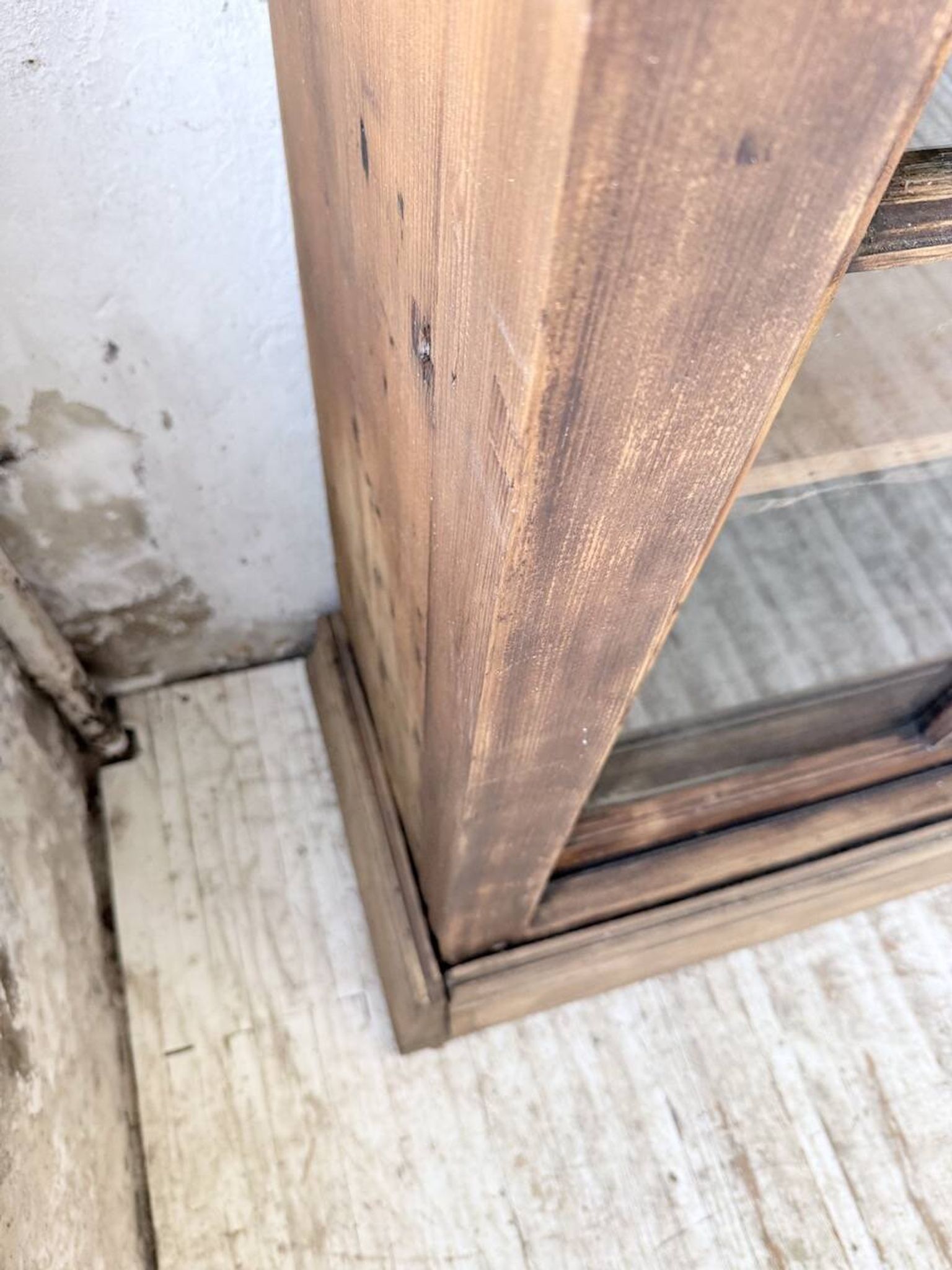 XXL industrial sideboard with glass doors