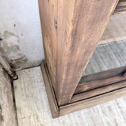 XXL industrial sideboard with glass doors