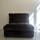 Vintage velvet brown driver, Steiner design 1970