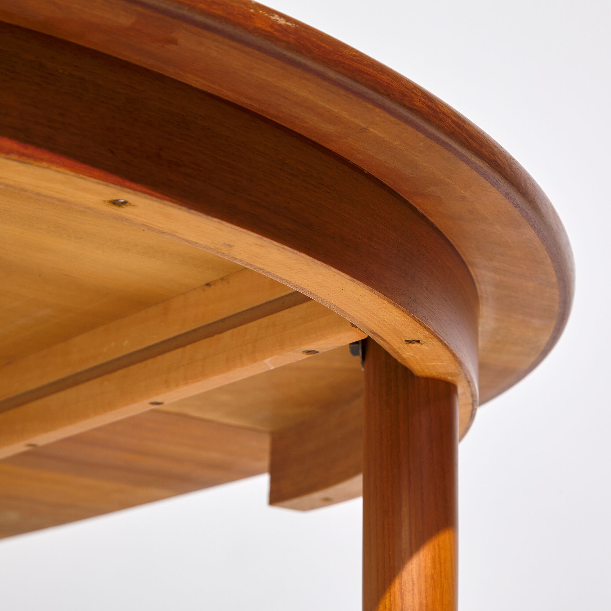 Restored teak dining table
