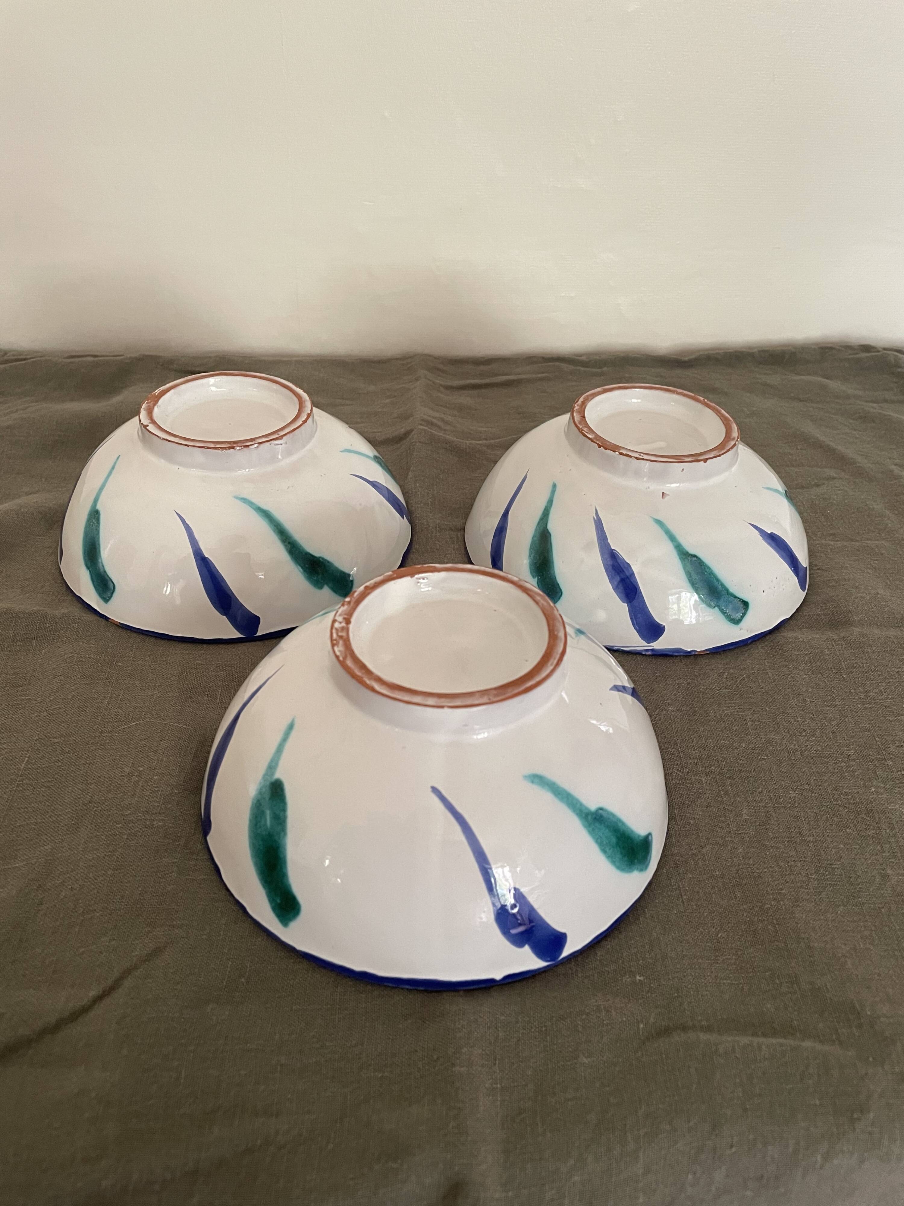 Fajalauza glazed terracotta bowls