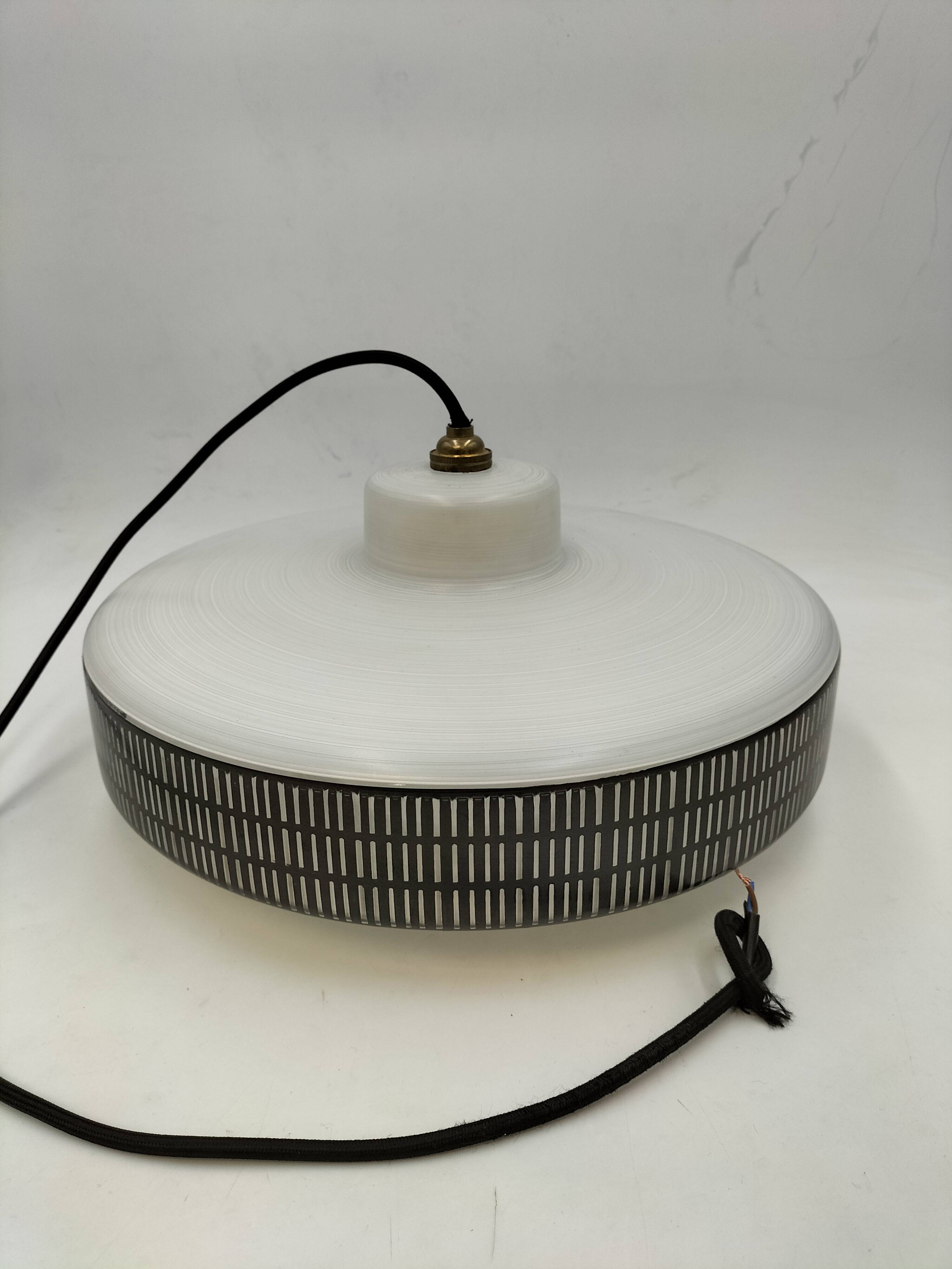 Vintage glass pendant light