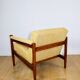 Classic PRL vintage loft armchair 70s yellow cream gold