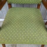 Paire de fauteuils bridge vintage 1950s pieds compas design