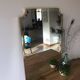 Brass bevelled mirror, Italy, 60s