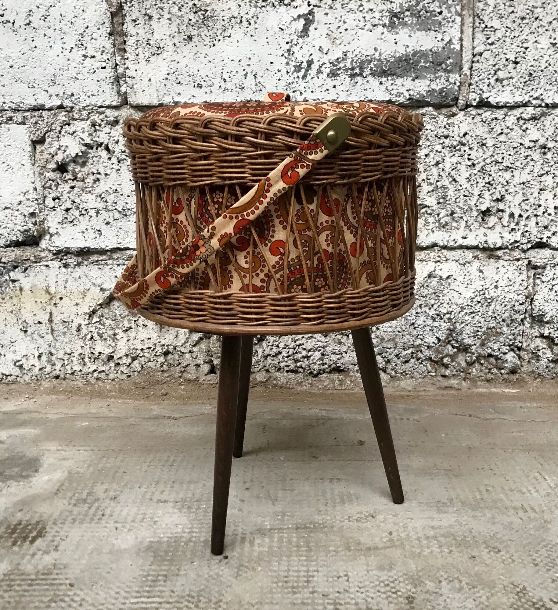 Old sewing basket