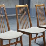 6 chairs Scandinavian years 50 60 Lubke