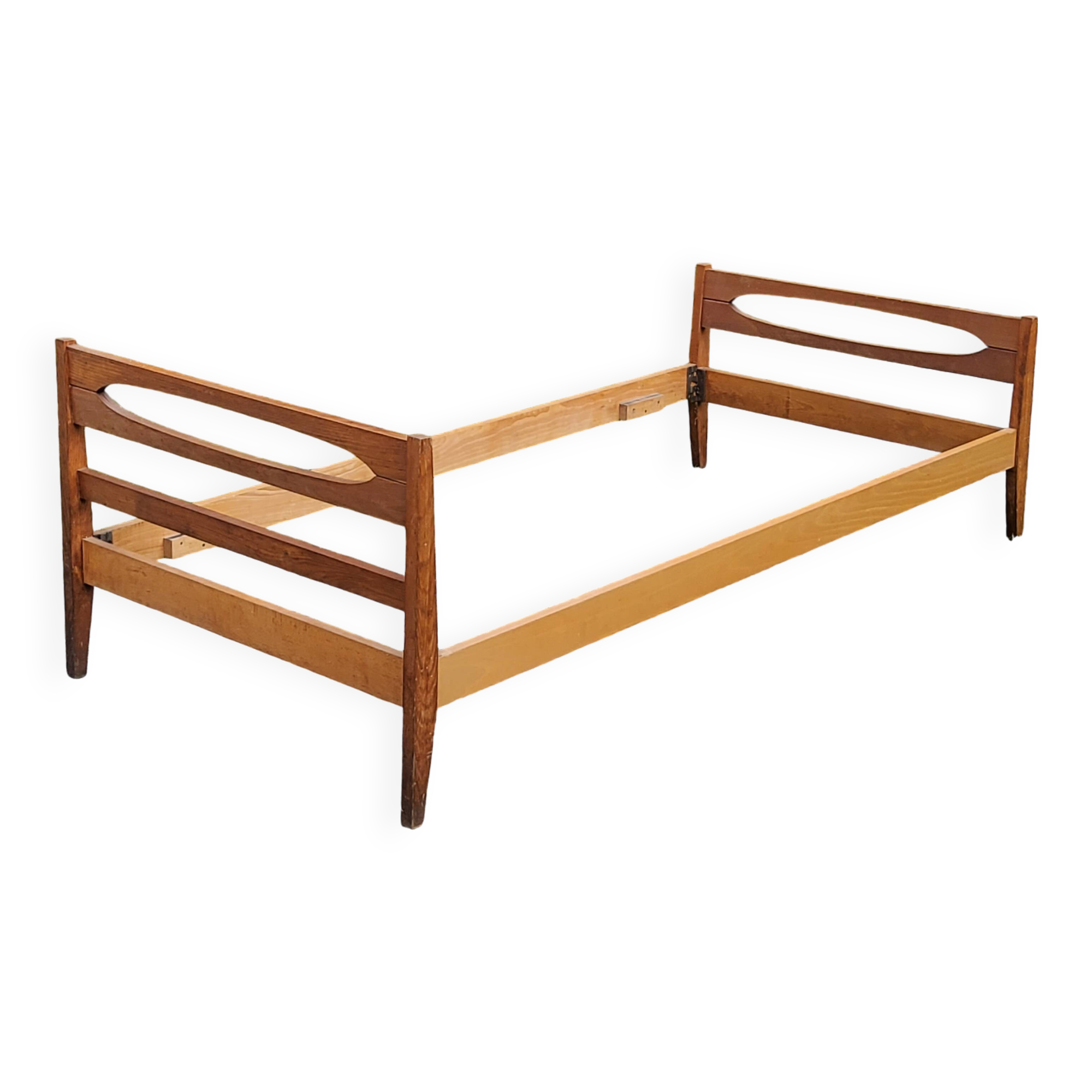 Vintage 50s oak daybed