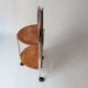 Foldable wooden rolling dessert trolley