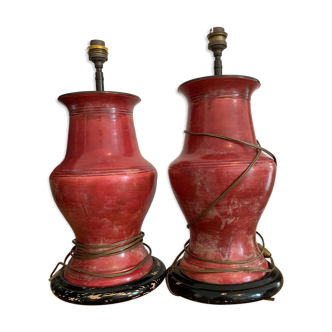Lot Porcelain Lamps