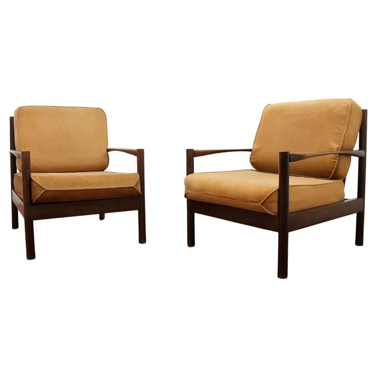 Pair of scandinavian style armchairs, 1980´s