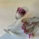 6 antique cut crystal liqueur glasses