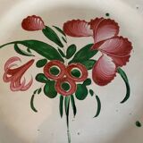 Large plates or dishes 19th century floral decoration