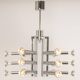 Large chrome Sputnik Atomium chandelier from the space age by Cosack, Germany, 1970s.