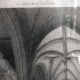 Gravure ancienne Église de Saint-Ouen