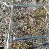 Vintage designer chair in plexiglass and chrome 1980