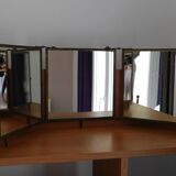 Miroir triptyque de barbier