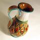 Colorful ceramic pitcher