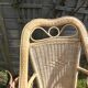 Rattan armchair duo