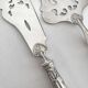 Antique silver and silver-plated fish serving cutlery