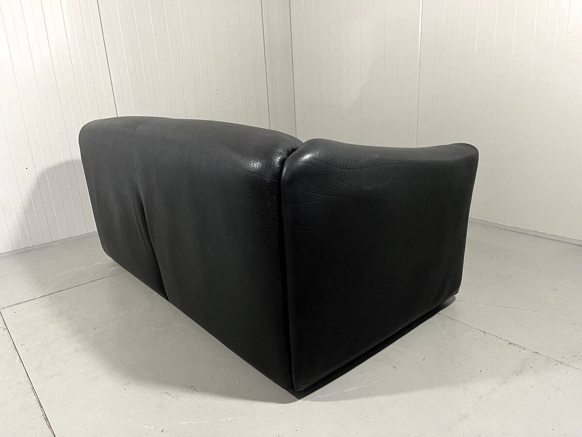 De Sede DS 47 dark brown neckleather 2,5 seats sofa