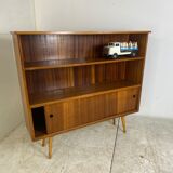 Vintage Mid-Century Teak Book Cabinet, 1950s
