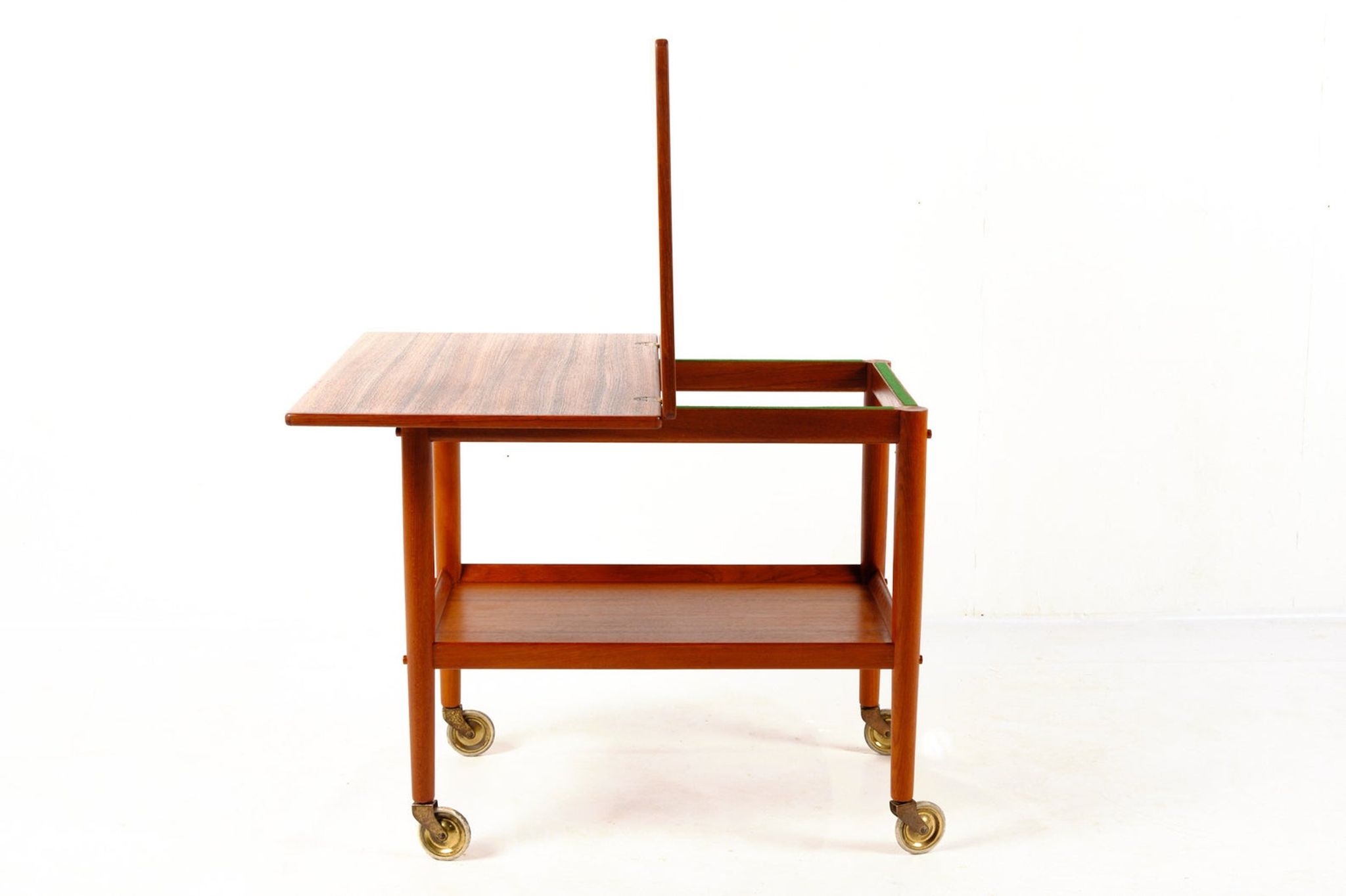 Tea cart with folding tray Poul Jeppesen Denmark circa 1965