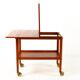 Tea cart with folding tray Poul Jeppesen Denmark circa 1965