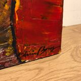 Oil on canvas olivier bony art brut singulier outsider