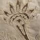 Sheet with embroidered decoration and openwork with cornucopia late nineteenth