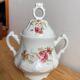 Sugar bowl & cream jug – Limoges porcelain Lafarge & Cie, 1900–1930