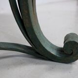 Marble and Forged Iron Low Table - 1950