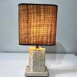 Desk Lamp, Travertine, 1970s