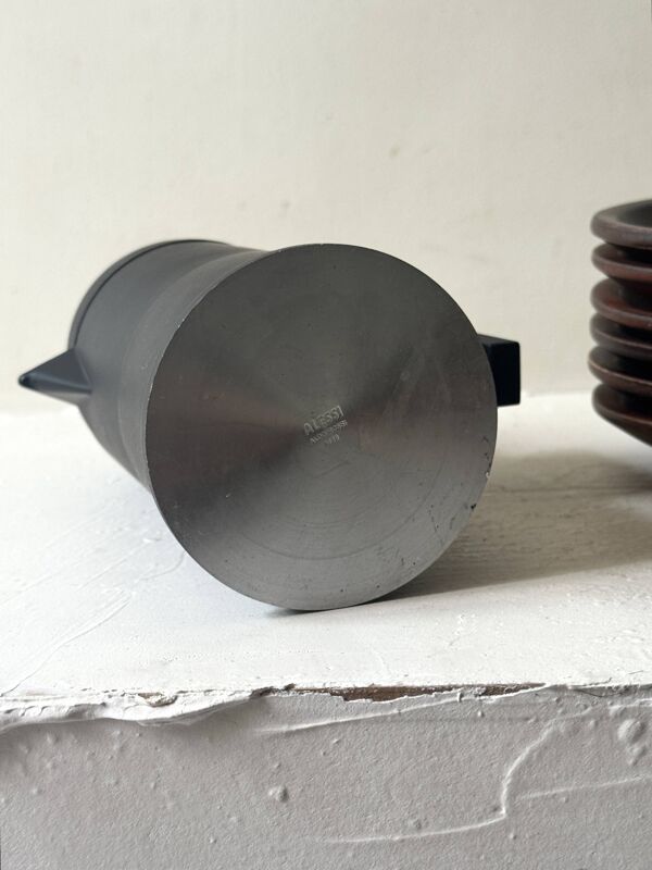 Cafetiere noire design ''La Cupola'', Aldo Rossi pour Alessi italie 1988