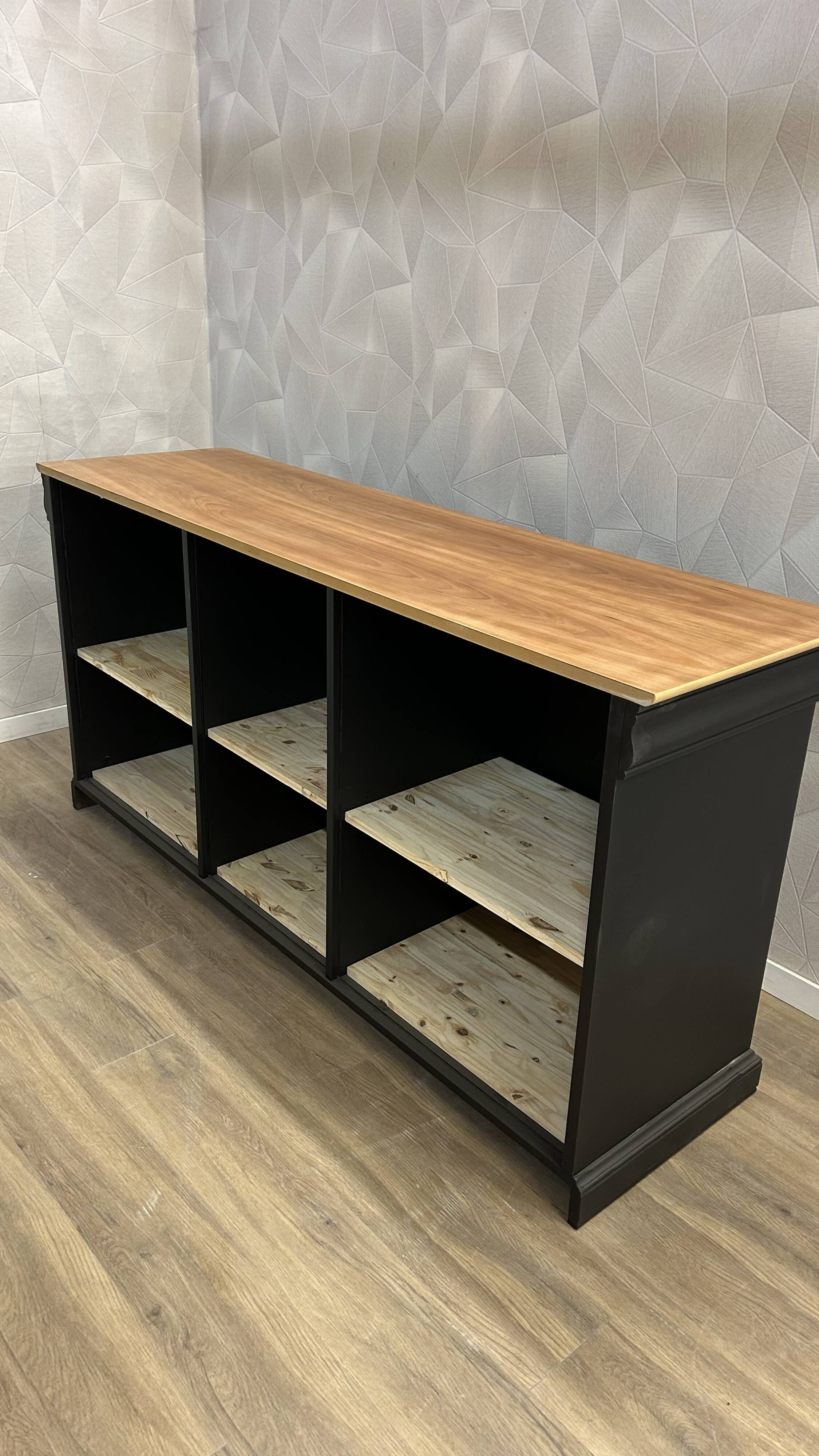 Old buffet bar with industrial makeover