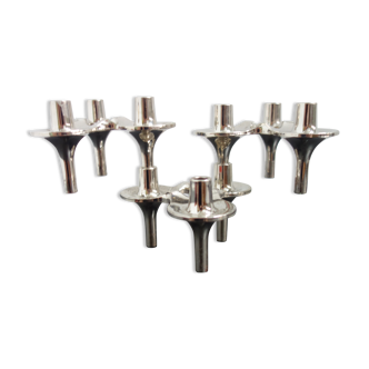 Set of 3 candlesticks Nagel in their original box model Orion