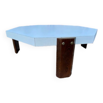 Table basse octogonale Hollande vers 1970