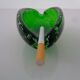 Green Sommerso Murano Glass Ashtray, Italy, 1960s