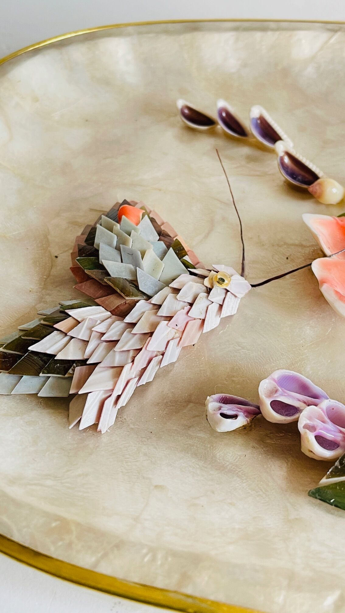 Decorative Shells Plateau Vintage