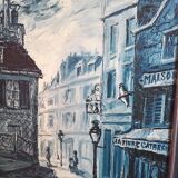 Benoit gebelin (born in 1913) oil on canvas signed and dated 1965, paris at night