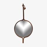 Teak mirror by Bech & Starup for Den Permanent Copenhagen, 1960.
