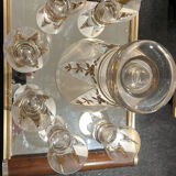 Full service liqueur on art deco tray mirror