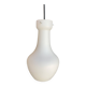 Vintage opaline glass pendant lamp 60s, Italian design