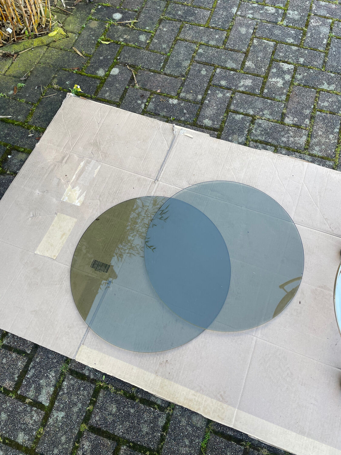 1960s glass and brass bar cart