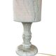 Vintage table lamp alabaster lamp, Italy 1960 minimalist