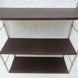 Metal string modular wall shelf