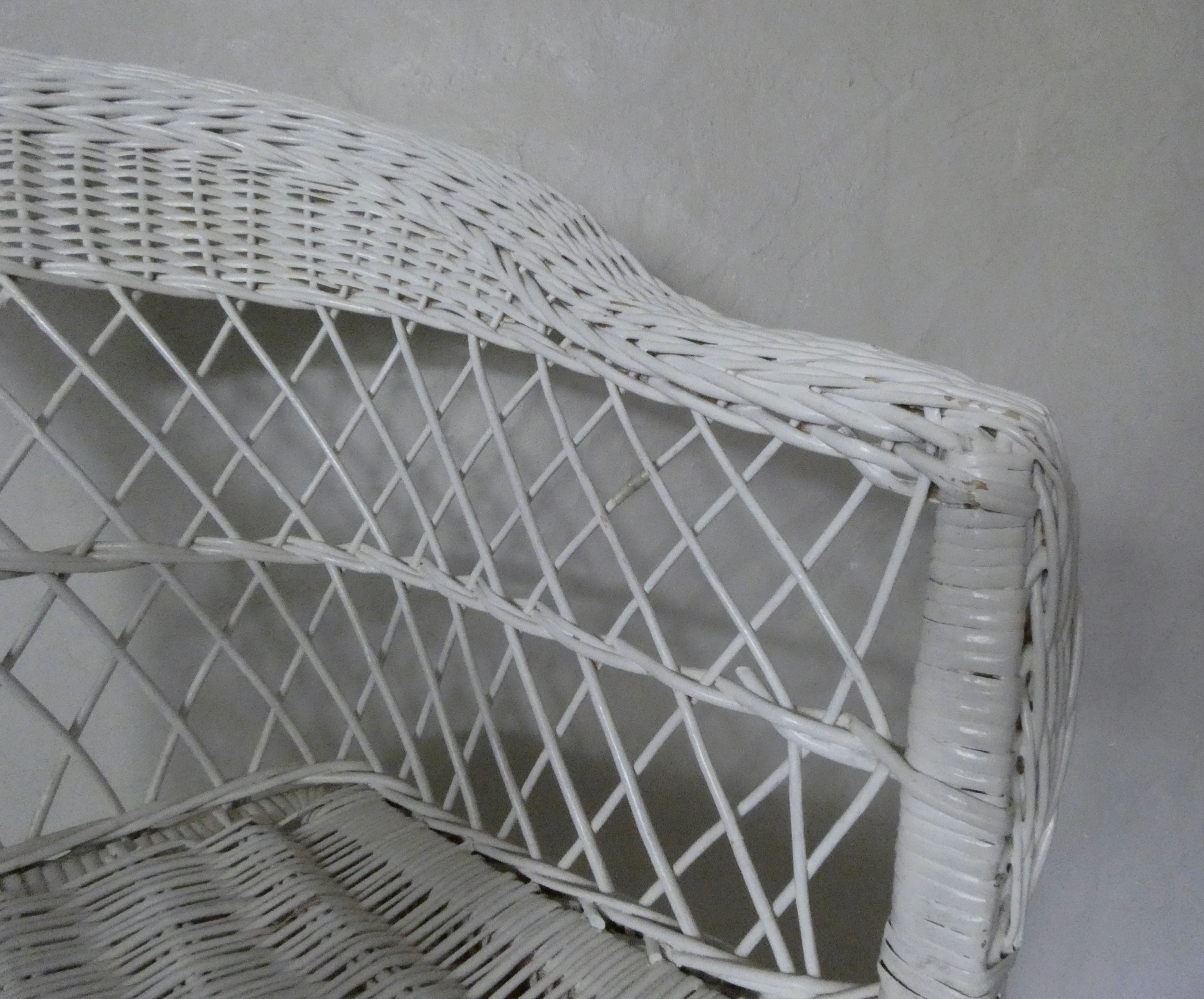 Rattan armchair