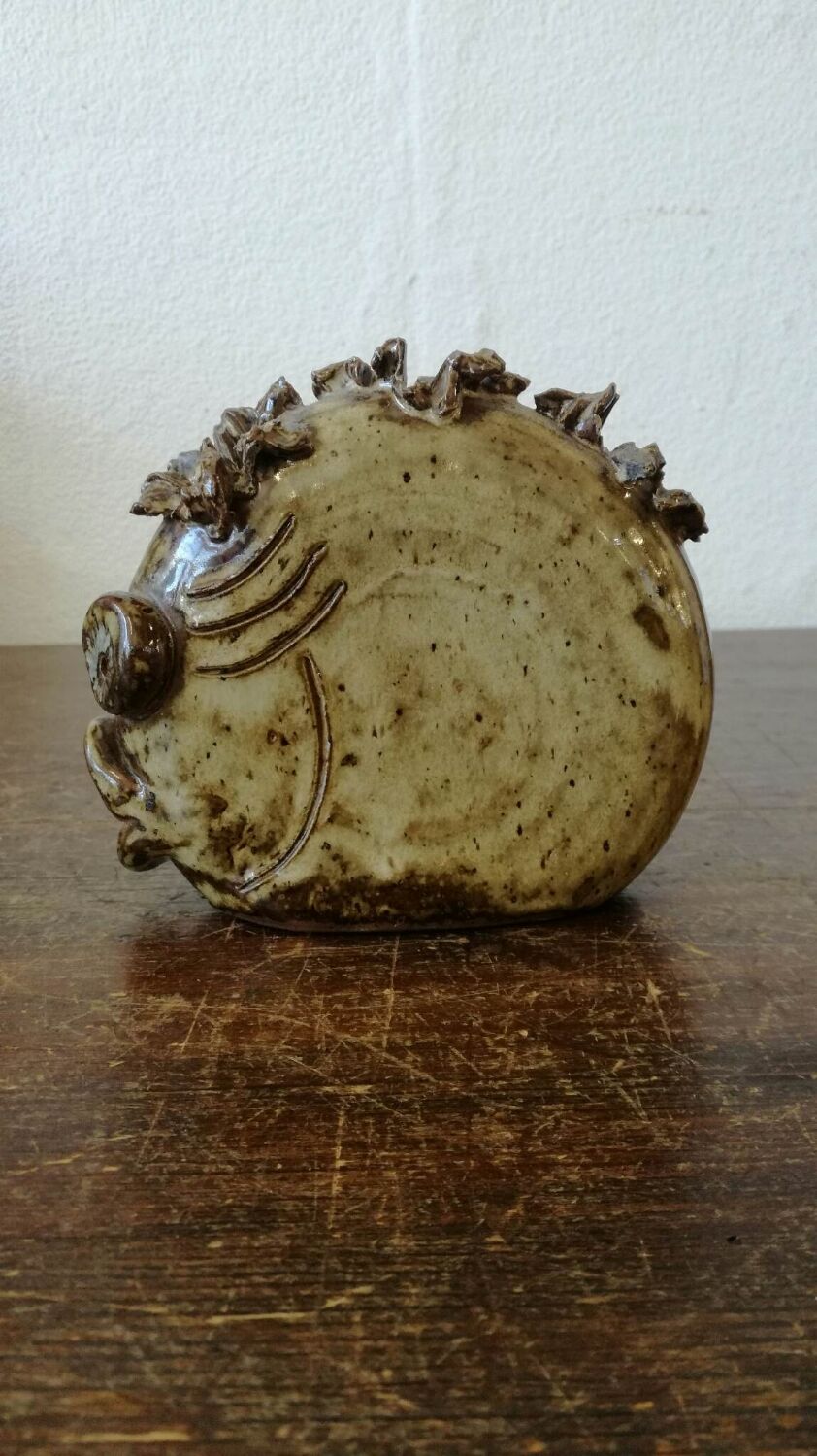 Pique vase zoomorphic flowers by Alexandre kostanda Vallauris