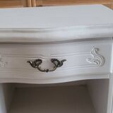 Louis XV style cherry wood bedside table